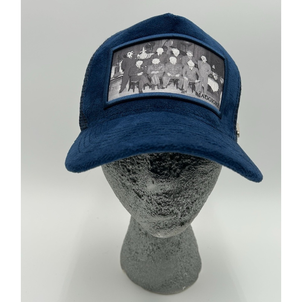 Maggiore Blue Velvet Trucker Hat Designed In Sweden‎ Quiet Luxury Old Money